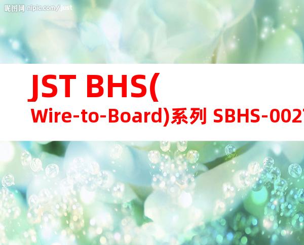 JST BHS(Wire-to-Board)系列 SBHS-002T-P0.5A产品图纸